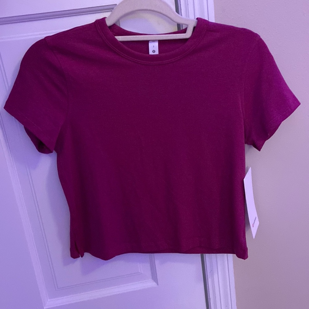 lululemon classic-fit cotton-blend tee BRAND NEW size 2